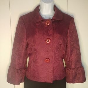 ABR NY women's quilted purple blazer size 10